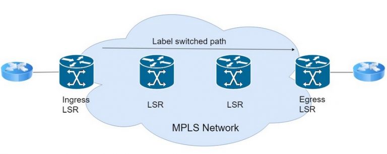 LSP通过MPLS网络