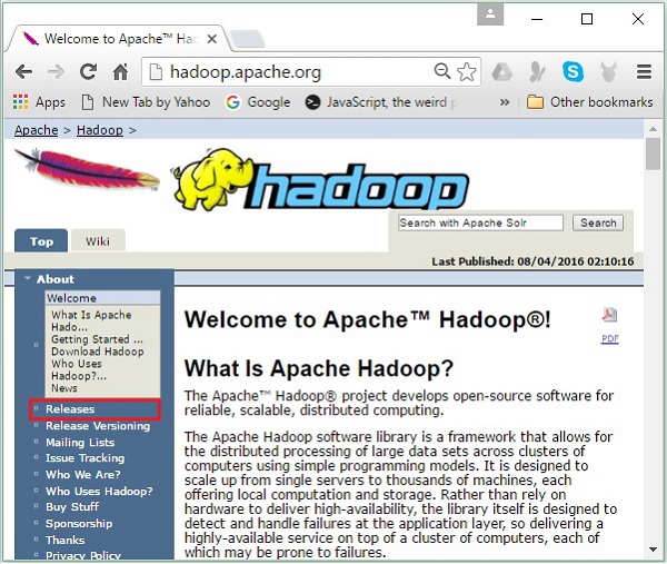 Hadoop 主页