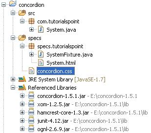 concordion 规格文件