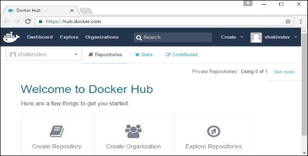 记录的 Docker 集线器