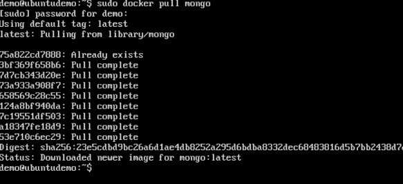 拉取命令 MongoDB