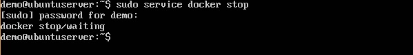 服务 Docker 停止