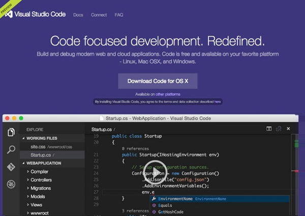 下载Visual Studio代码