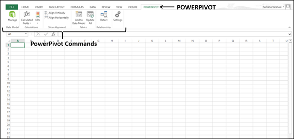 PowerPivot 命令