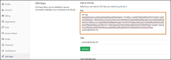 GitLab SSH 密钥