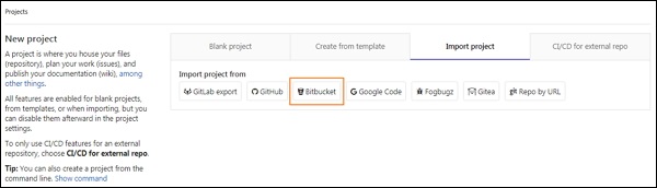 GitLab 导入存储库