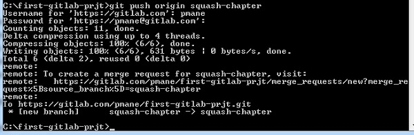 GitLab 压缩提交