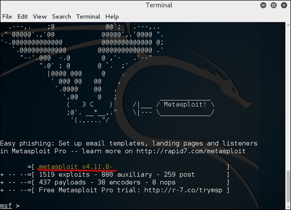 Metasploit 版本