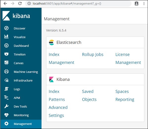 Kibana 用户界面