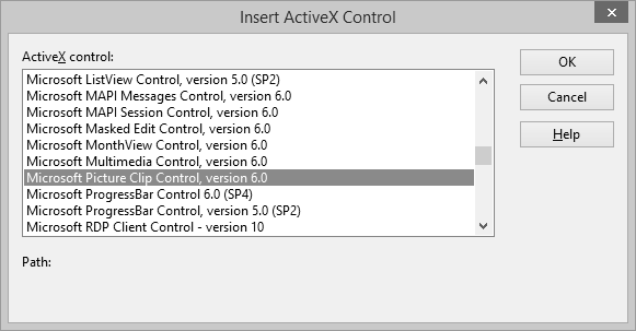 插入 Activex 控件