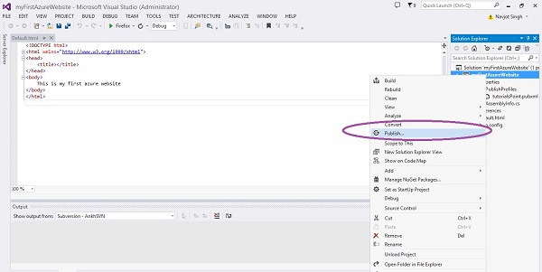 来自 Visual Studio 的网站