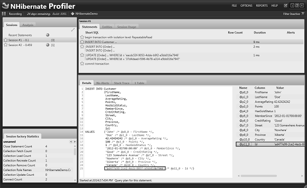 反向 NHibernate Profiler