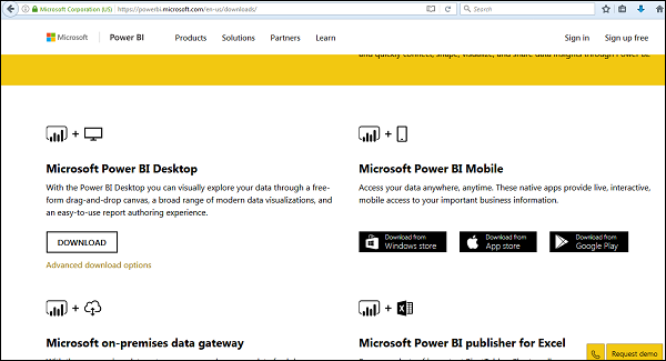 Power BI 桌面