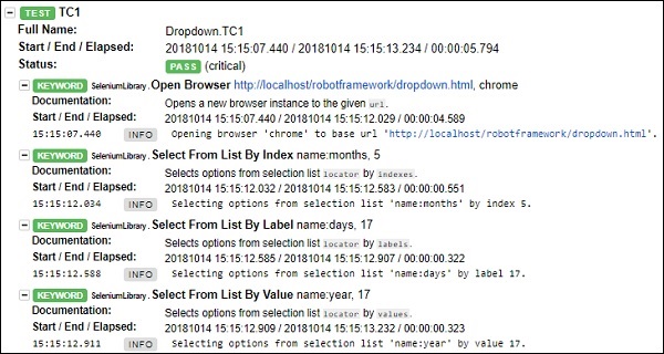 下拉测试用例详细信息