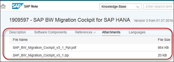 SAP BW 迁移驾驶舱