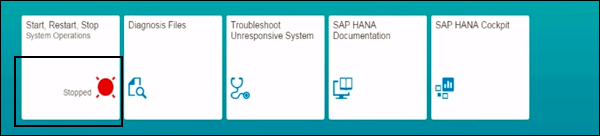 SAP HANA 驾驶舱状态