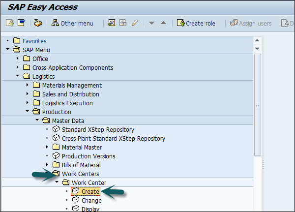 SAP Easy Access 创建