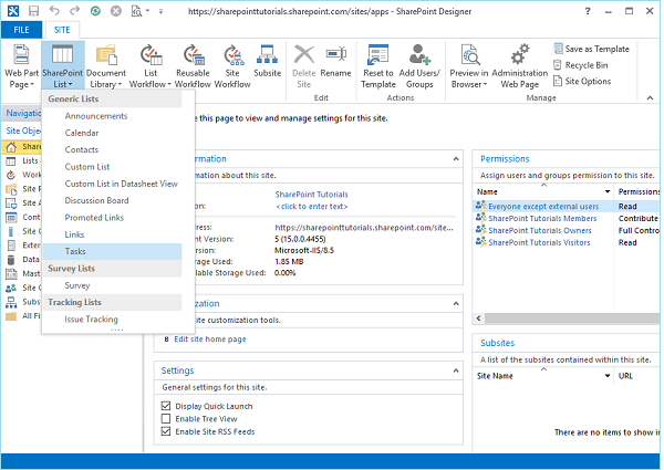 SharePoint 列表