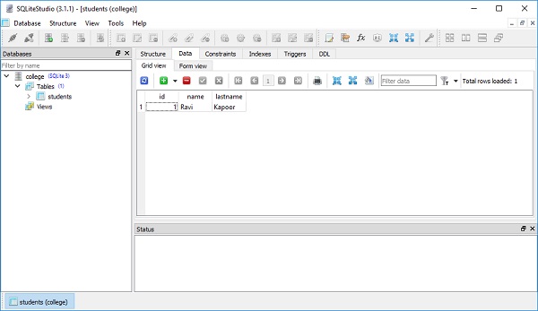 SQLite 工作室