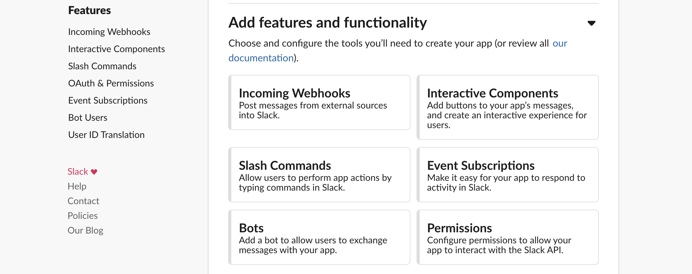 Slack 应用程序 - 传入的 Webhooks