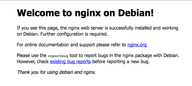 Nginx 默认页面