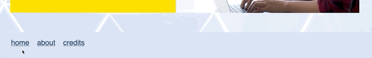带有菜单项的页脚 Gif