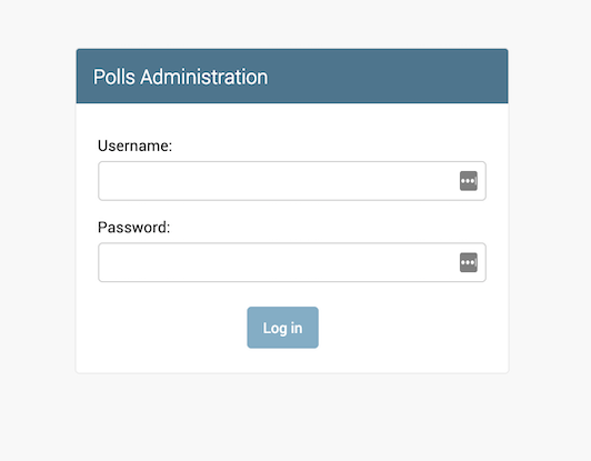 投票管理员身份验证页面