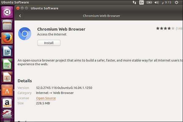 安装 Chromium