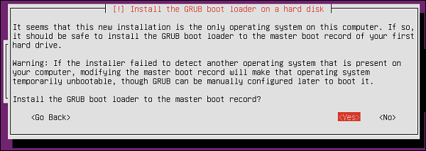 安装 GRUB 引导加载程序