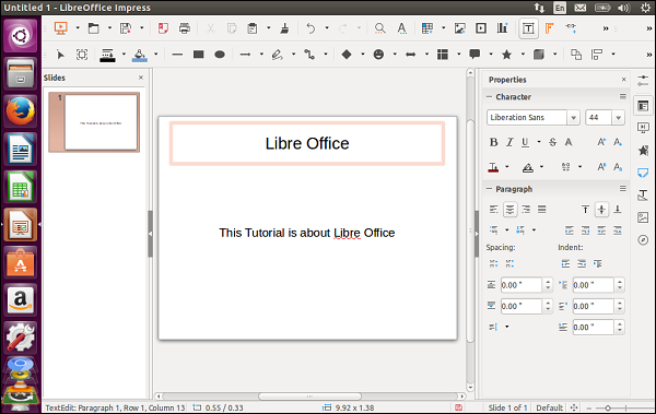 LibreOffice 界面