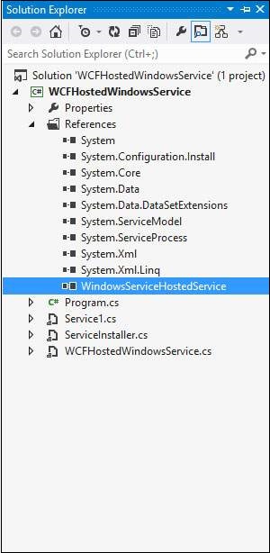 Wcf 托管服务 Windows 服务 4