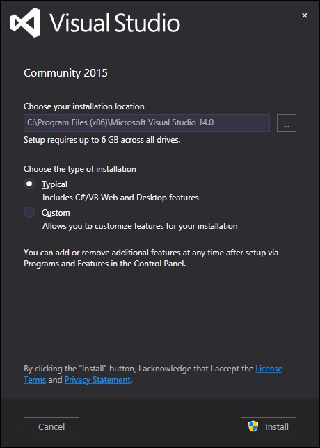 Visual Studio 对话框