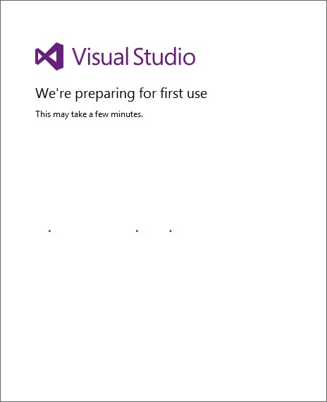 Visual Studio 开始菜单